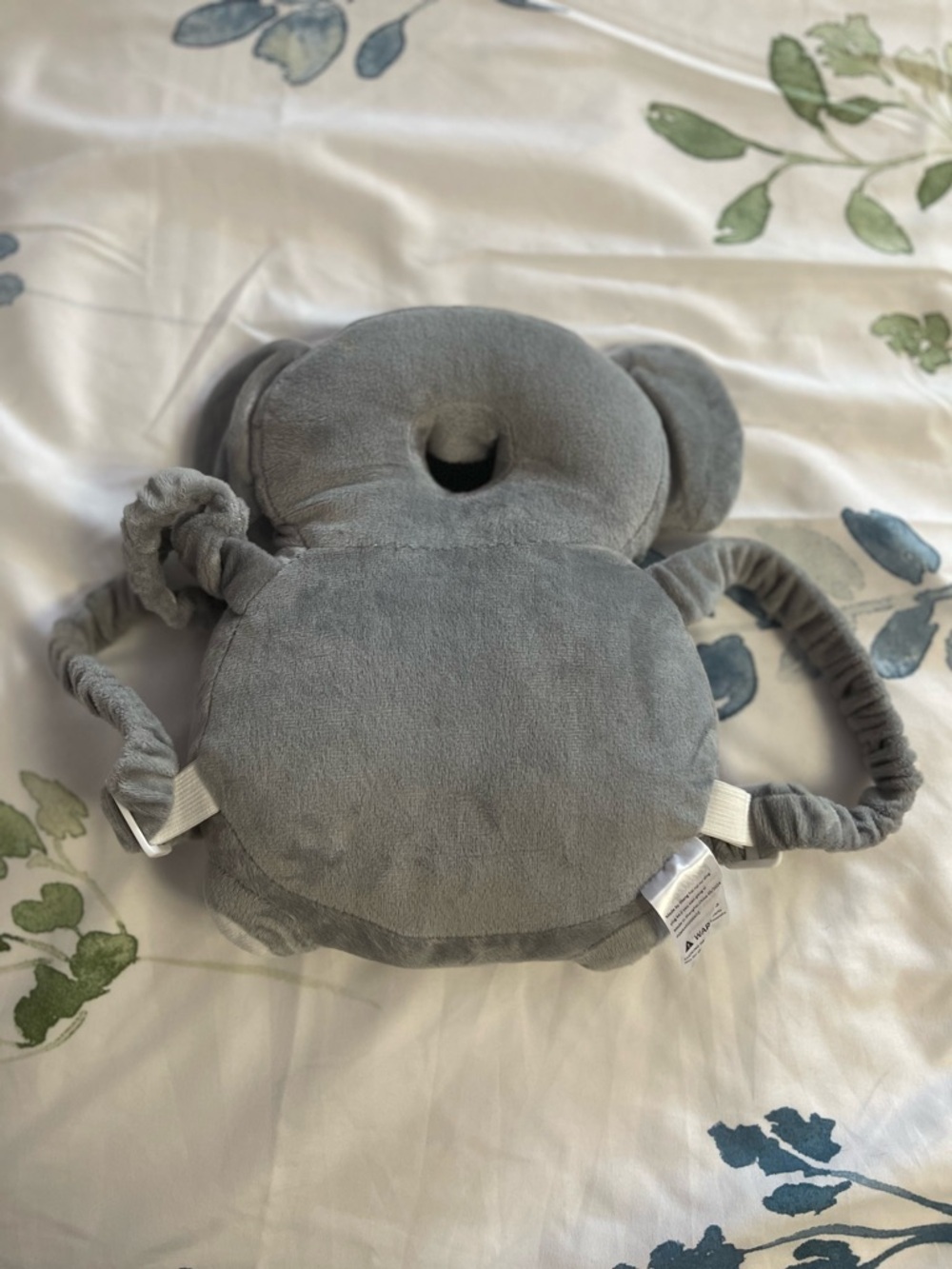 Gray Plush Infant Head Protector Pillow